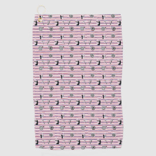USA Archery Silhouette Pattern Golf Towel