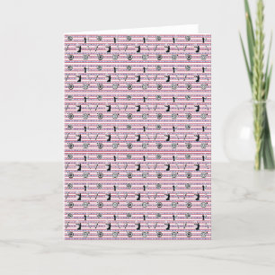 USA Archery Silhouette Pattern Holiday Card
