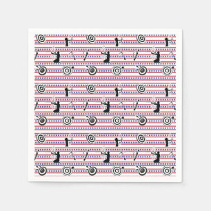 USA Archery Silhouette Pattern Napkin
