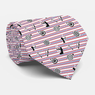 USA Archery Silhouette Pattern Tie