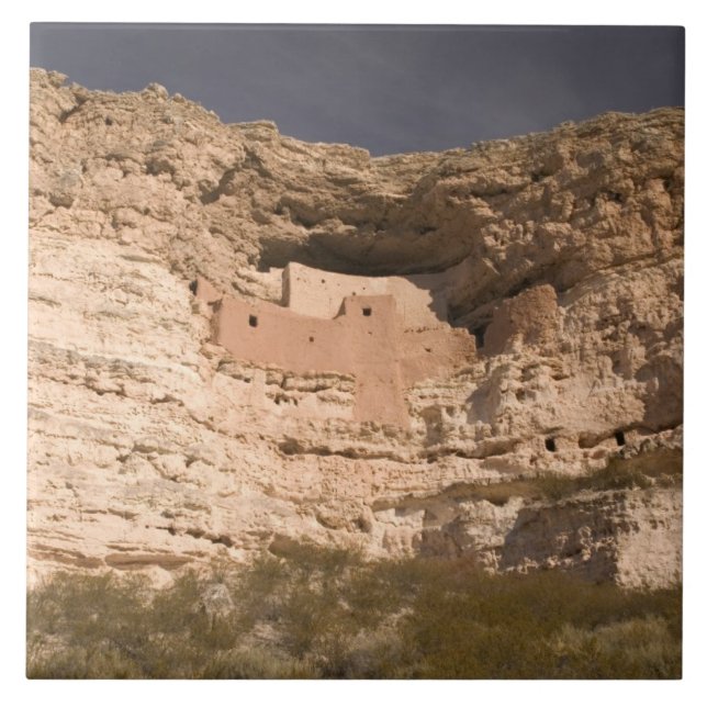 USA, Arizona, Camp Verde: Montezuma Castle Tile (Front)