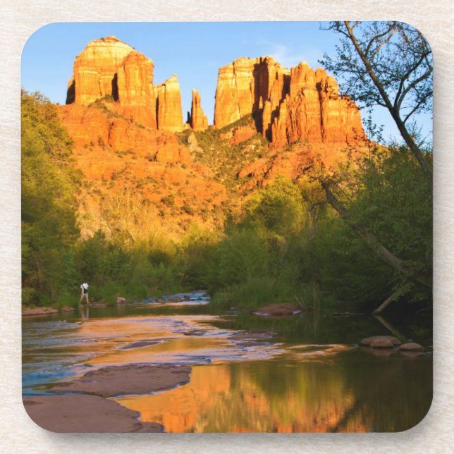 USA, Arizona. Cathedral Rock At Sunset Coaster (Front)