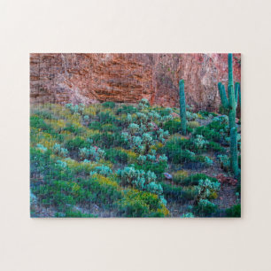 USA, Arizona. Desert Flora Jigsaw Puzzle