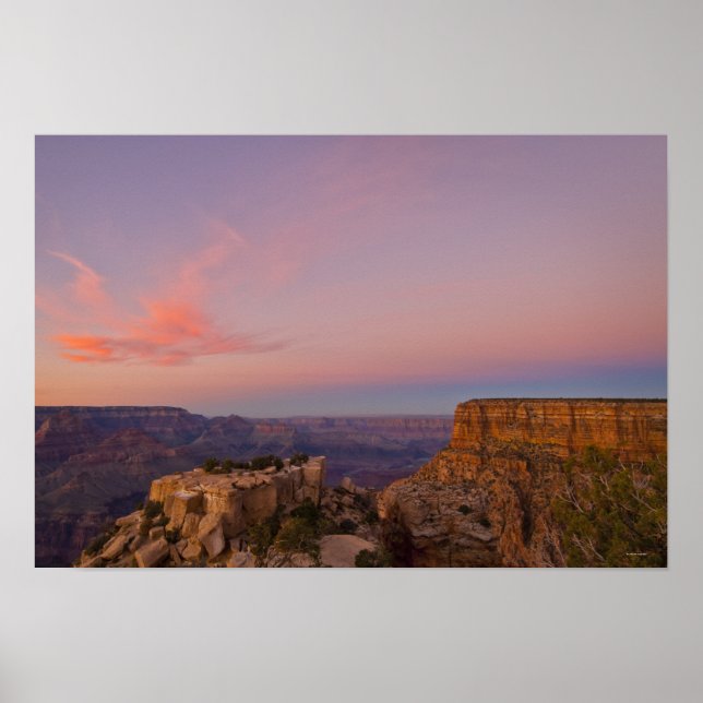 USA, Arizona, Grand Canyon at sunset Poster (Front)