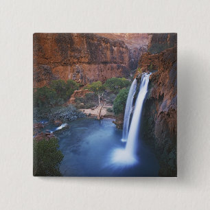 USA, Arizona, Grand Canyon, Havasu Falls 15 Cm Square Badge