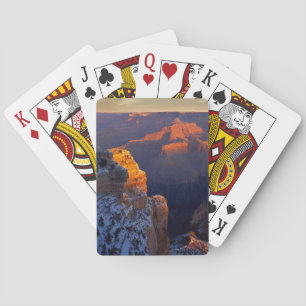 USA, Arizona, Grand Canyon National Park, Winter Playing Cards