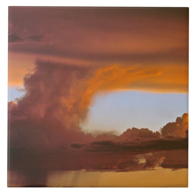 USA, Arizona, Grand Canyon NP. Sunset creates Tile (Front)