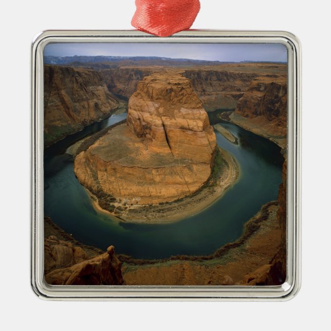 USA, Arizona. Horseshoe Bend showing erosion by Metal Tree Decoration (Front)