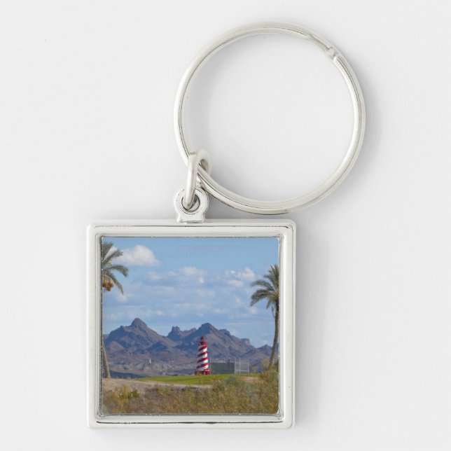 USA, Arizona, Lake Havasu City. Lighthouse next Key Ring (Front)