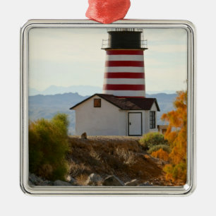 USA, Arizona, Lake Havasu City. View of West Metal Tree Decoration