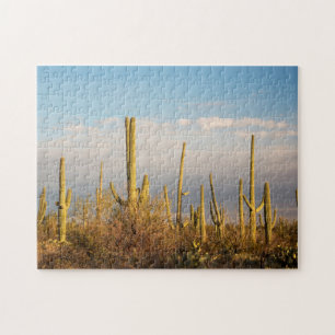USA, Arizona, Saguaro National Park, Saguaro Jigsaw Puzzle