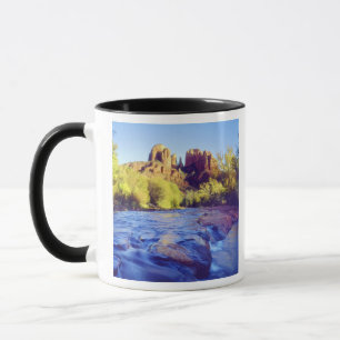 USA, Arizona, Sedona. Cathedral Rock reflecting 2 Mug