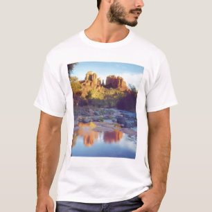 USA, Arizona, Sedona. Cathedral Rock reflecting T-Shirt