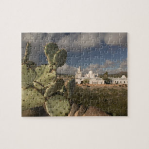 USA, Arizona, Tucson: Mission San Xavier del Bac 2 Jigsaw Puzzle
