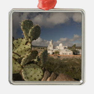 USA, Arizona, Tucson: Mission San Xavier del Bac 2 Metal Tree Decoration