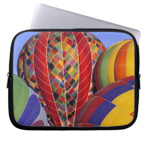 USA, Arizona, Val Vista. Colourful hot-air Laptop Sleeve