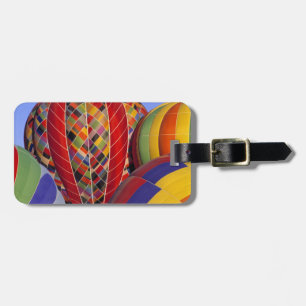 USA, Arizona, Val Vista. Colourful hot-air Luggage Tag