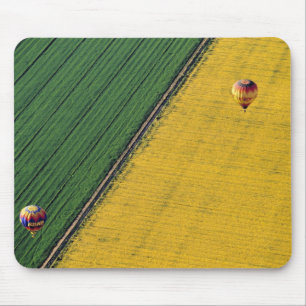 USA, Arizona, Val Vista. Hot-air balloons soar Mouse Mat