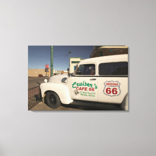 USA, Arizona, Williams: Cruisers Cafe 66 Old Canvas Print