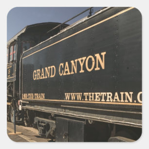 USA, Arizona, Williams: Grand Canyon Railroad Square Sticker