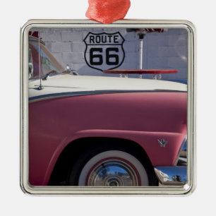 USA, Arizona, Williams. Rt. 66 Town, 1950's Metal Tree Decoration