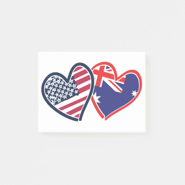 USA---Austrailia-Love Post-it Notes (Front)