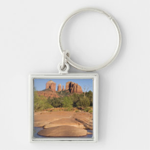 USA, AZ, Cathedral Rocks at Red Rock Crossing Key Ring