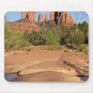 USA, AZ, Cathedral Rocks at Red Rock Crossing Mouse Mat