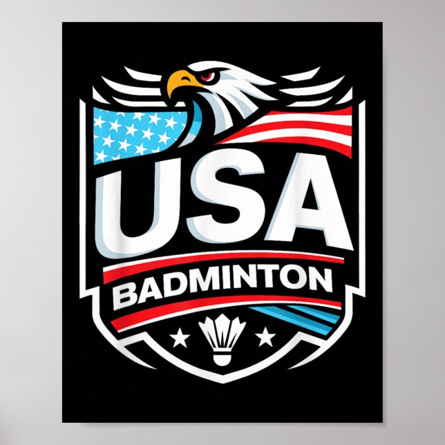 Usa Badminton  Poster (Front)