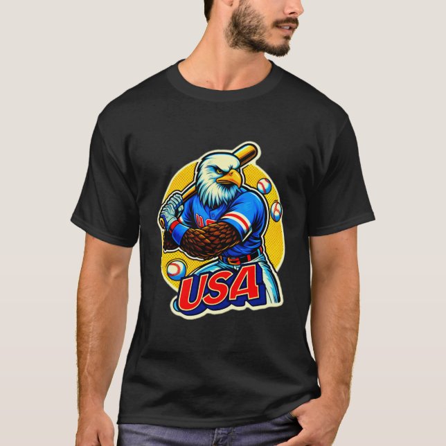 USA-BASEBALL 3 T-Shirt (Front)