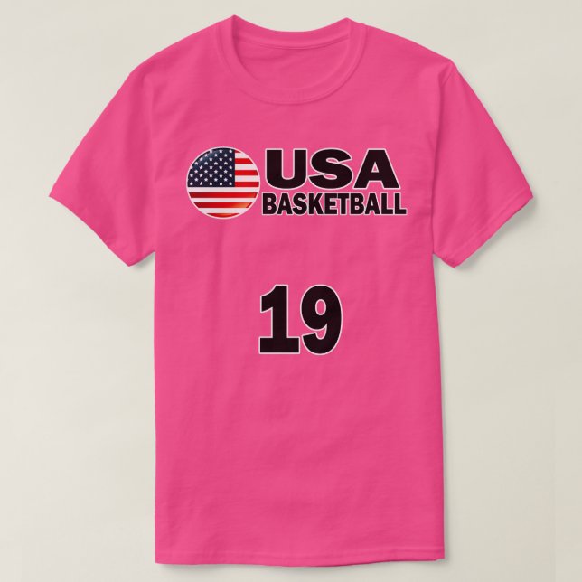 USA Basketball Number 19 Tshirt Design (Design Front)