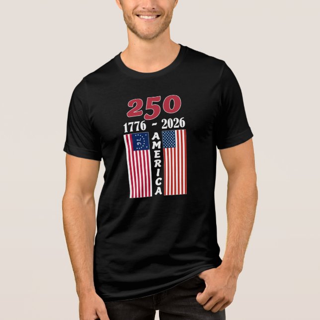 USA/BENNINGTON FLAG 250 DESIGN FOR DARK SHIRTS (Front)