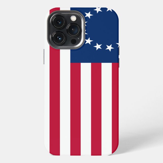 usa betsy ross flag iPhone case (Back)