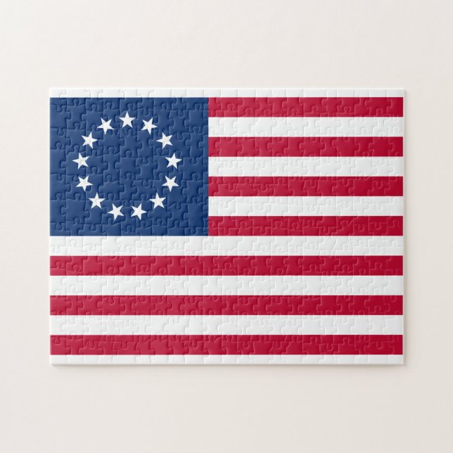 usa betsy ross flag jigsaw puzzle (Horizontal)