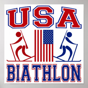 USA Biathlon Poster