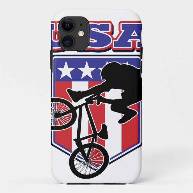 USA BMX Biker Case-Mate iPhone Case (Back)