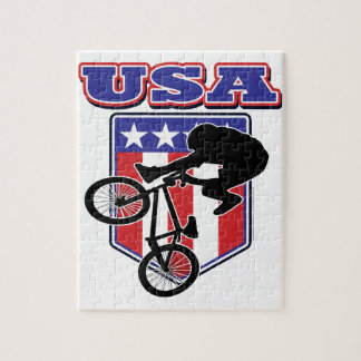 USA BMX Biker Jigsaw Puzzle