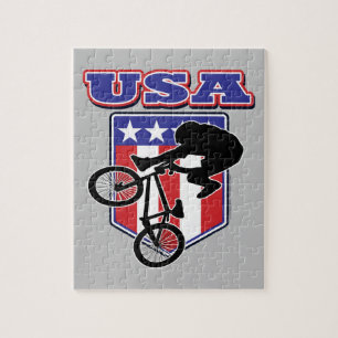 USA BMX Biker Jigsaw Puzzle