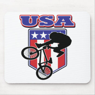 USA BMX Biker Mouse Mat