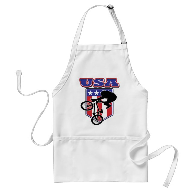 USA BMX Biker Standard Apron (Front)