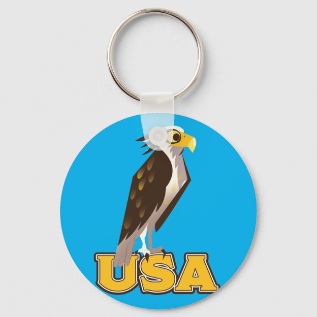 USA Bold Eagle Key Ring (Front)