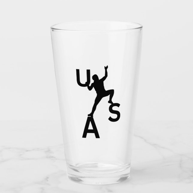 USA bouldering Glass (Front)