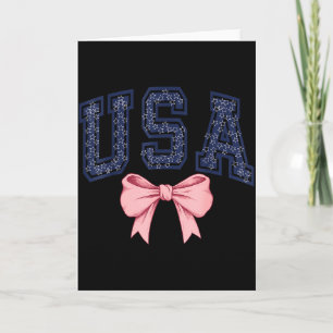 Usa Bow  Card