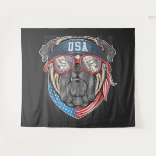 USA Bulldog Tapestry