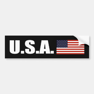 USA Bumper Sticker Dark
