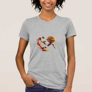 USA Burger Soccer Mascot - World Cup 2026 T-Shirt
