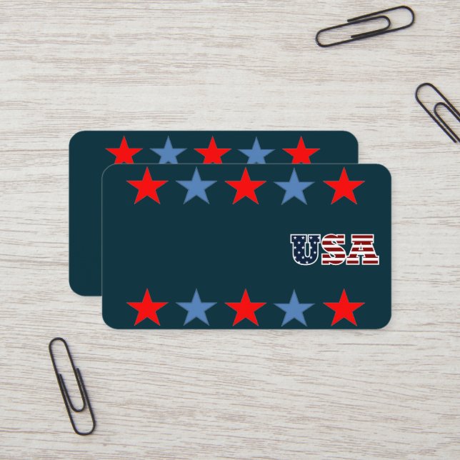 USA Business Card (Front/Back In Situ)