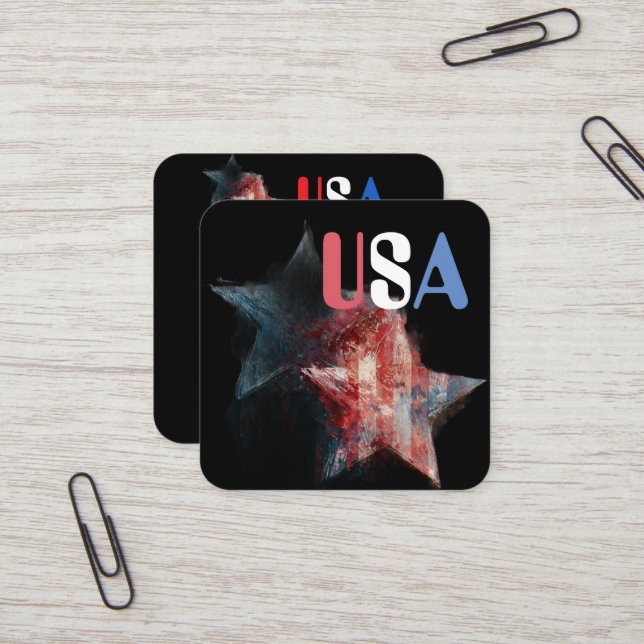 USA Business Card (Front/Back In Situ)