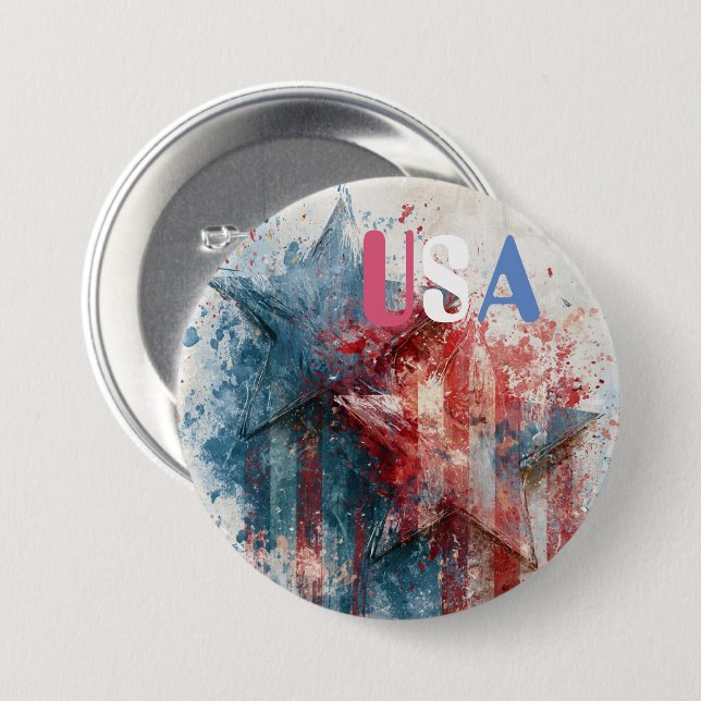 USA Button (Front & Back)