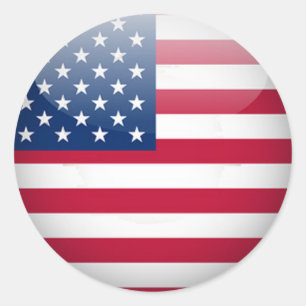 USA Button Stickers 1½ Inch (sheet of 20)
